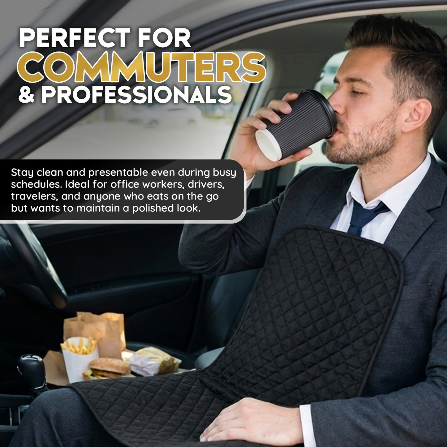 Dripit® Napkin with Storage  Bag - Midnight Black